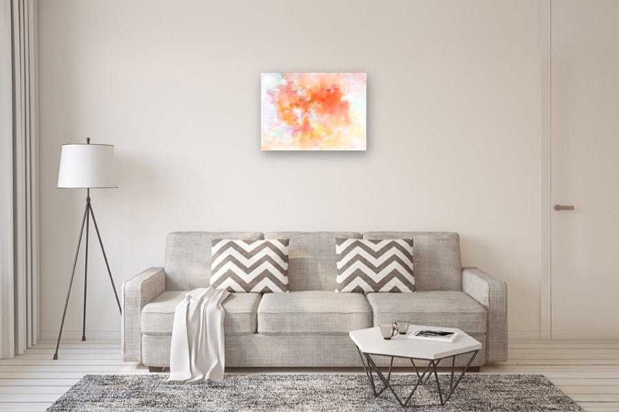 Sunrise Confetti by Karen Hansen |  In Room View of Artwork 