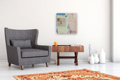 Original art for sale at UGallery.com | Composition with Paper by Joey Korom | $850 | mixed media artwork | 20' h x 20' w | thumbnail 5