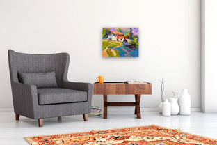Summer in Old Village, Early Evening by Suren Nersisyan |  In Room View of Artwork 