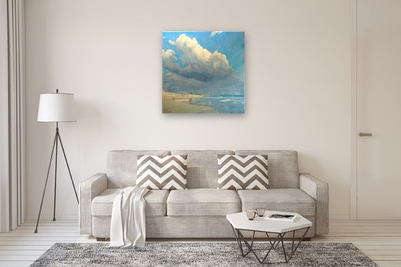 Sea of Clouds by Aruna Rao |  In Room View of Artwork 