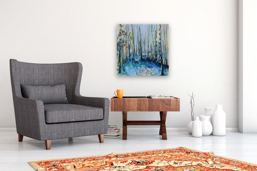 The Art of Forest Bathing by Arden Rose |  In Room View of Artwork 