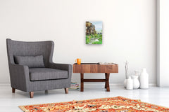 Original art for sale at UGallery.com | Early Summer Along the Kamogawa by Masato Watanabe | $1,250 | watercolor painting | 16' h x 12' w | thumbnail 5