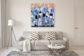 Original art for sale at UGallery.com | Geishas, Parasols and Patterns by Mary Pratt | $4,325 | oil painting | 48' h x 48' w | thumbnail 5