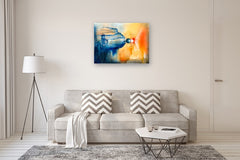 Original art for sale at UGallery.com | The Pact by Yamilet Sempe | $4,175 | mixed media artwork | 30' h x 40' w | thumbnail 5