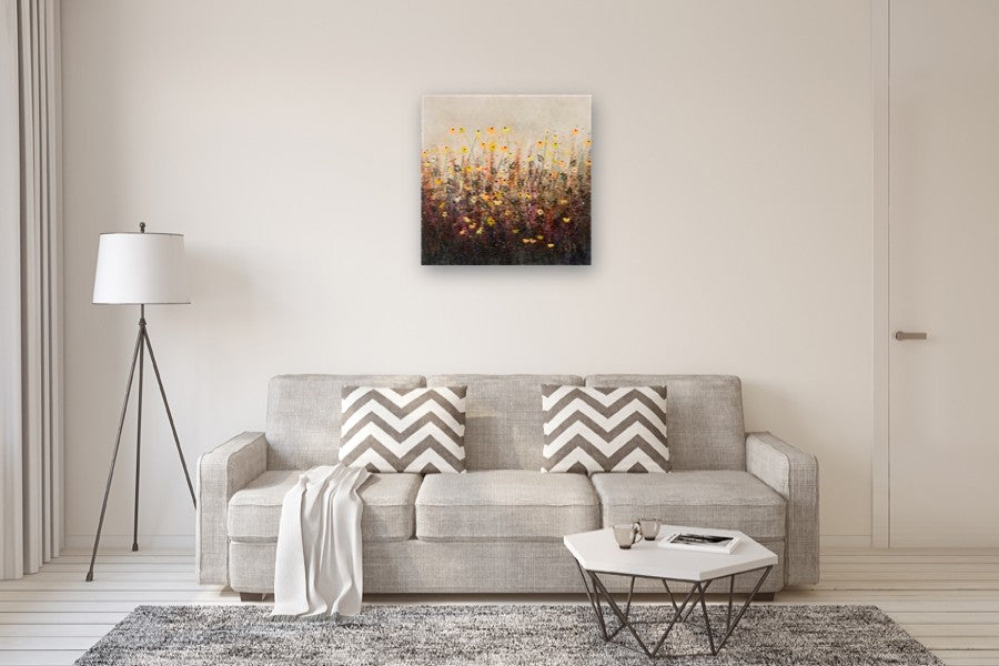 Wild Flowers by Fernando Garcia |  Side View of Artwork 