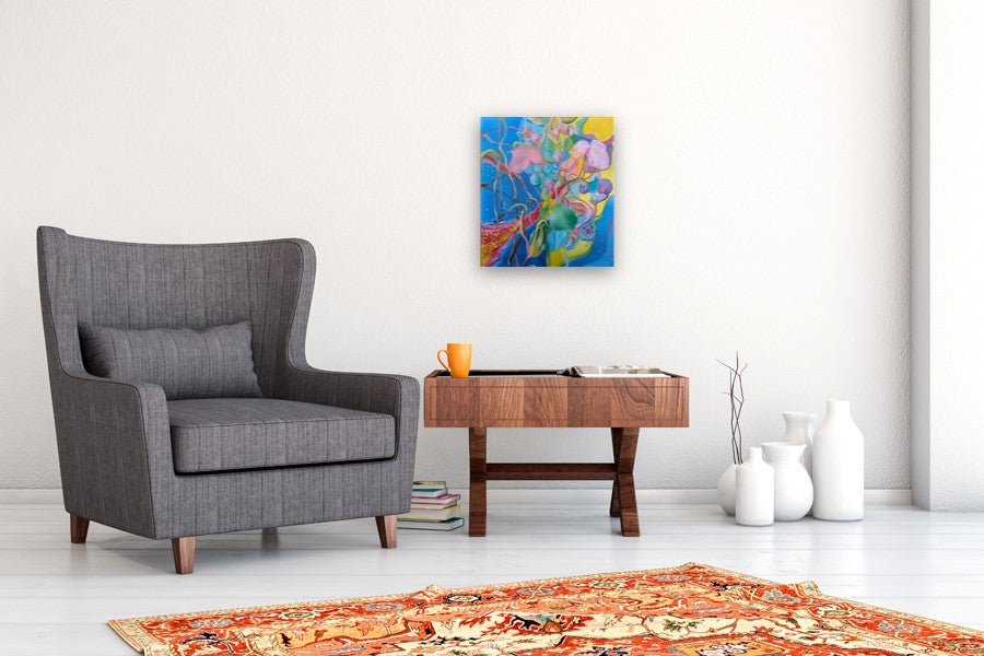 Emotional Metamorphosis 11: Lines of Illusion by Vera Saiko |  In Room View of Artwork 
