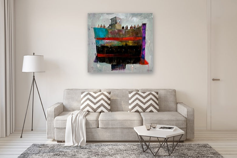 The Long Crossing by Allen Wittert |  In Room View of Artwork 