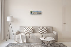 Original art for sale at UGallery.com | Geometrie in Riva Al Mare N. 1 by Tito Rossini | $4,325 | oil painting | 7.48' h x 27.56' w | thumbnail 5