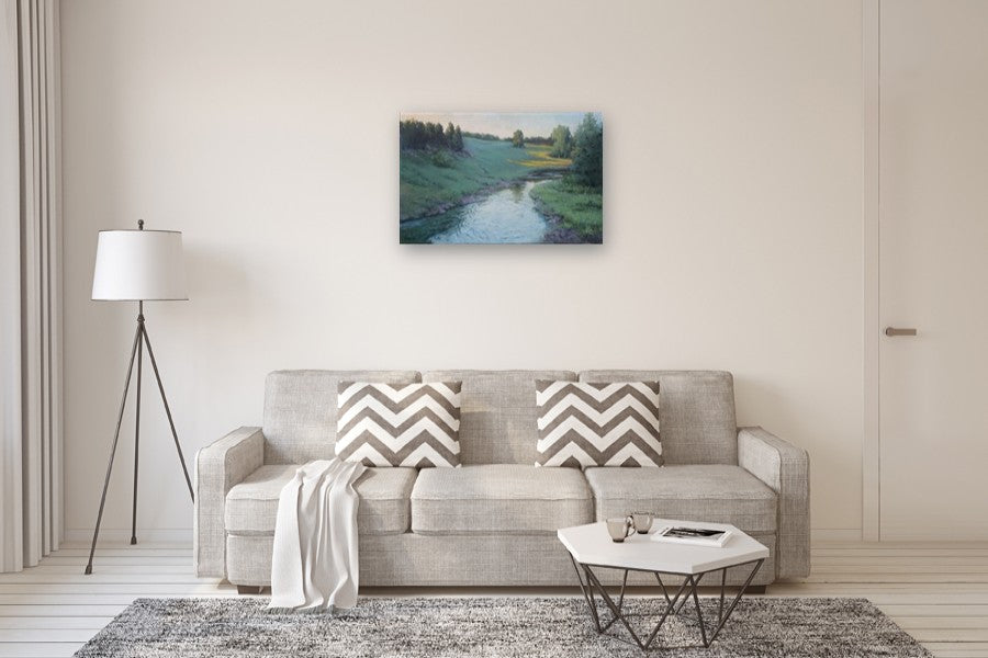 Green Valley by Shuxing Fan |  In Room View of Artwork 