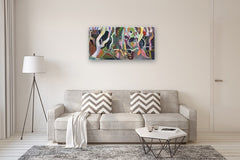 Original art for sale at UGallery.com | The Long Forest by Robert Hofherr | $2,350 | acrylic painting | 24' h x 48' w | thumbnail 5