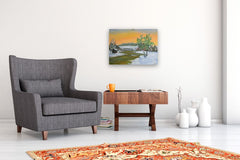 Original art for sale at UGallery.com | Silent Serenity by Art Clark | $700 | acrylic painting | 18' h x 24' w | thumbnail 5