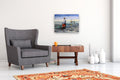 Original art for sale at UGallery.com | Sun and Nets by Andres Lopez | $525 | oil painting | 18' h x 24' w | thumbnail 4