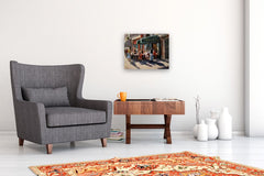 Original art for sale at UGallery.com | Late Lunch Paris by Faye Vander Veer | $1,300 | oil painting | 16' h x 20' w | thumbnail 2