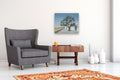 Original art for sale at UGallery.com | Olive Tree and House by Zeynep Genc | $1,350 | acrylic painting | 20' h x 24' w | thumbnail 5