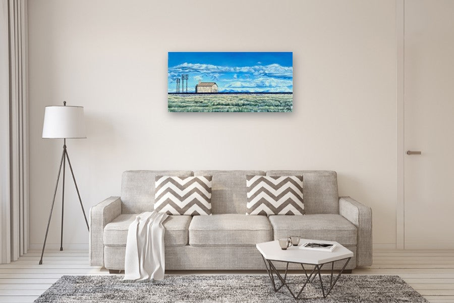 Railroad Shack by Renee Noel |  In Room View of Artwork 