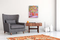 Original art for sale at UGallery.com | Abstract Bouquet by Natasha Tayles | $675 | acrylic painting | 24' h x 18' w | thumbnail 5