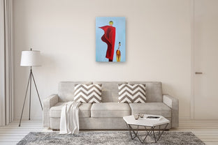 The Red Veil by Mikhail Zuyeu |  In Room View of Artwork 