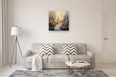 Original art for sale at UGallery.com | Deep Canyon by Tatiana Iliina | $1,350 | acrylic painting | 30' h x 30' w | thumbnail 5