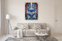 Original art for sale at UGallery.com | Seven of Cups by Rachel Srinivasan | $2,600 | oil painting | 48' h x 36' w | thumbnail 5