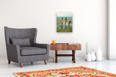 Original art for sale at UGallery.com | Children in the Sunlight by Onelio Marrero | $1,025 | oil painting | 20' h x 16' w | thumbnail 5