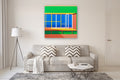 Original art for sale at UGallery.com | Window4 by Wenjie Jin | $2,400 | acrylic painting | 47.24' h x 47.24' w | thumbnail 5
