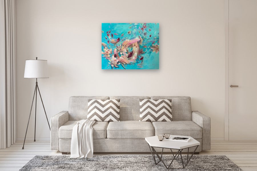 Positive Vibes by Dowa Hattem |  In Room View of Artwork 