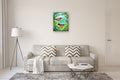 Original art for sale at UGallery.com | Baltimore Orioles by Kira Yustak | $1,175 | acrylic painting | 28' h x 22' w | thumbnail 5