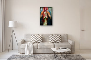 A Red Cover by Scott Dykema |  In Room View of Artwork 
