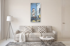 Original art for sale at UGallery.com | Corner Desk by David Thelen | $2,600 | oil painting | 48' h x 24' w | thumbnail 5