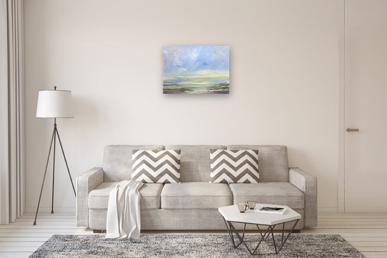 By the Beach by Jenn Williamson |  In Room View of Artwork 