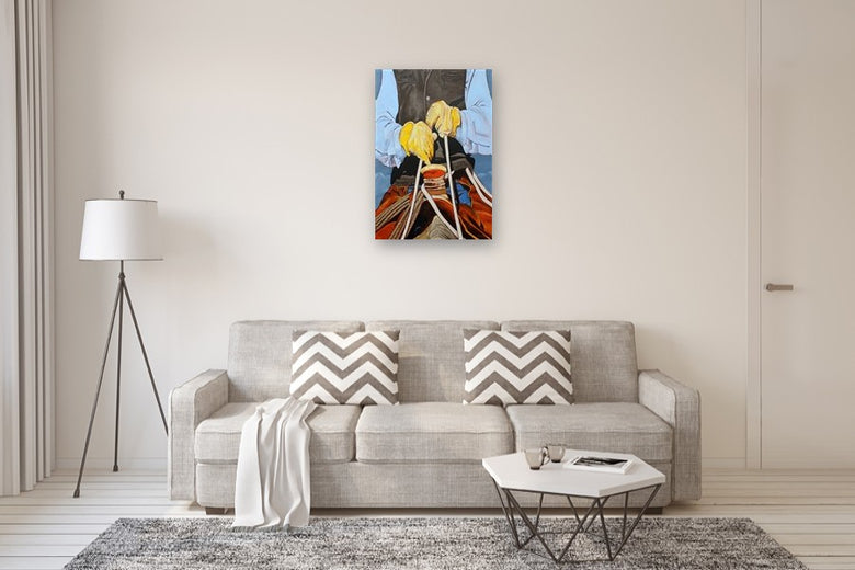 Saddled by Duane Brown |  In Room View of Artwork 