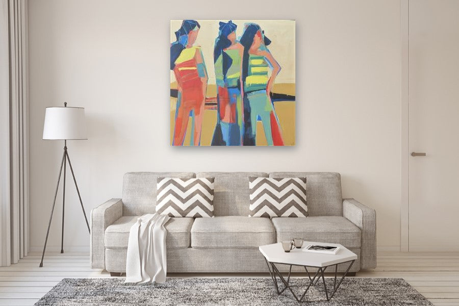 Trio by Gail Ragains |  In Room View of Artwork 