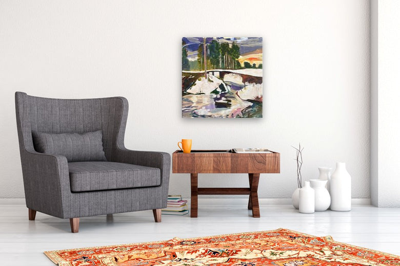 Stump Pond by Robert Hofherr |  In Room View of Artwork 