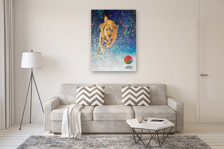 The Chase by Jeff Fleming |  In Room View of Artwork 