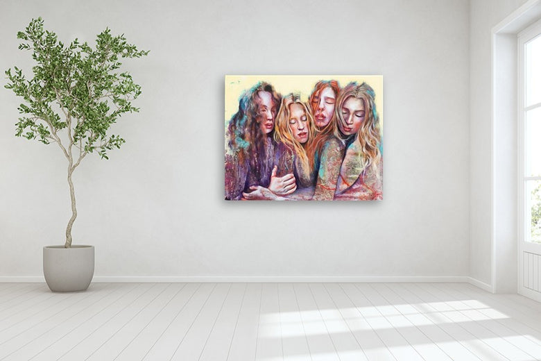 Cuori Connessi by Paola Ruggiero |  In Room View of Artwork 