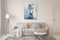 Original art for sale at UGallery.com | Brave One by Alana Clumeck | $2,500 | oil painting | 48' h x 36' w | thumbnail 5