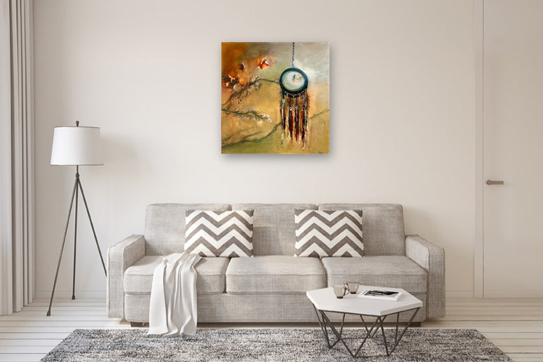 Trapped in Your Dreams by Yamilet Sempe |  In Room View of Artwork 