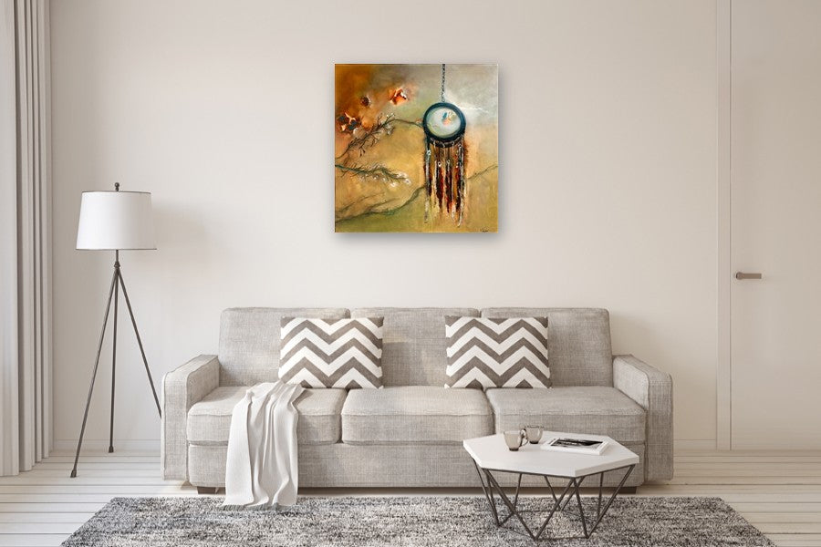 Trapped in Your Dreams by Yamilet Sempe |  In Room View of Artwork 