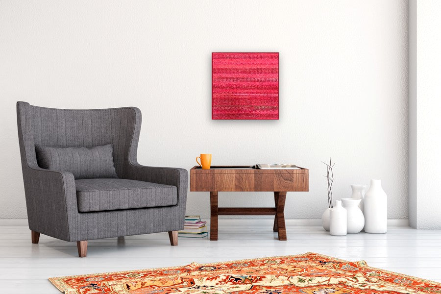 Scarlet Field by Terri Bell |  In Room View of Artwork 