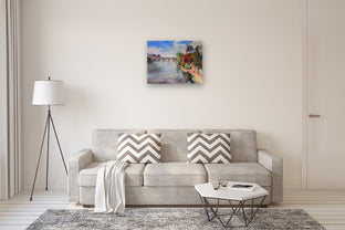 River Seine in Paris, Fall by Suren Nersisyan |  In Room View of Artwork 