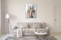Original art for sale at UGallery.com | Who Are These Angels LXIX by Naoko Paluszak | $2,750 | oil painting | 40' h x 30' w | thumbnail 4