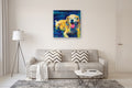 Original art for sale at UGallery.com | Lazy Dog Day by Jeff Fleming | $2,300 | oil painting | 36' h x 36' w | thumbnail 5