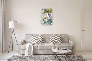 Pine Trees (Vertical Composition) by Suren Nersisyan |  In Room View of Artwork 