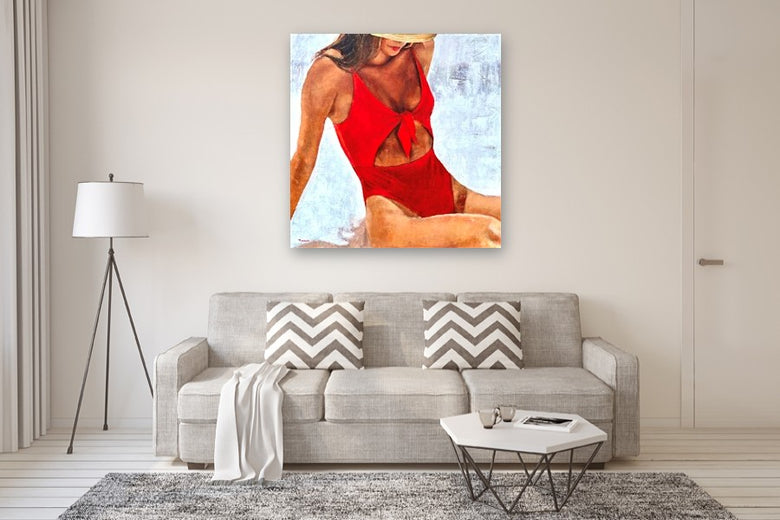 Maybe I Love You by Nava Lundy |  In Room View of Artwork 