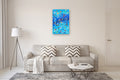 Original art for sale at UGallery.com | The Dialogue by Nathalie Gribinski | $2,000 | mixed media artwork | 36' h x 24' w | thumbnail 5