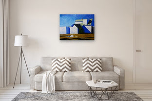 In Back of the Grocery Store by Mitchell Freifeld |  In Room View of Artwork 
