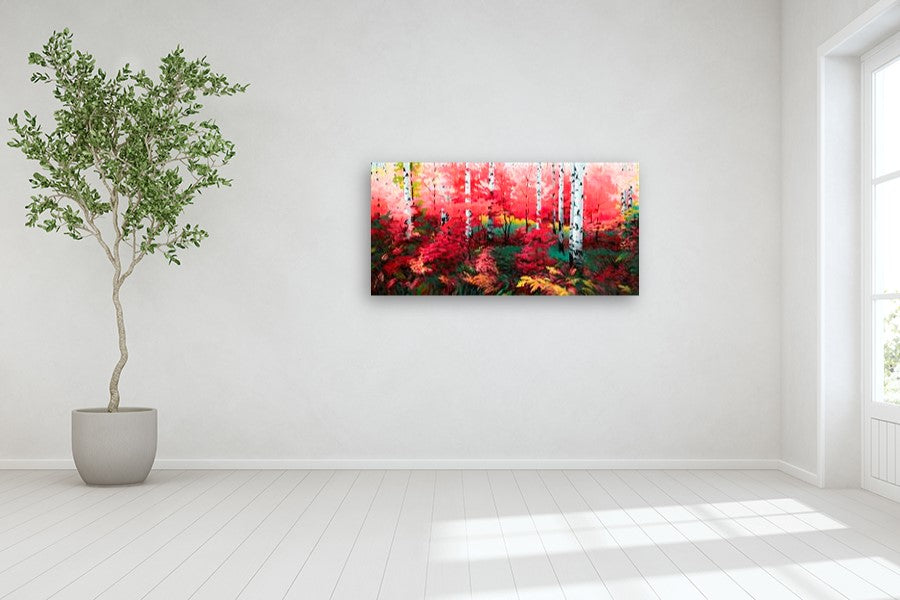 Ruby Red Autumn by Stanislav Sidorov |  In Room View of Artwork 