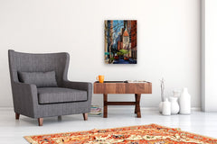 Original art for sale at UGallery.com | Springtime in Midtown by Jonelle Summerfield | $600 | oil painting | 24' h x 18' w | thumbnail 5