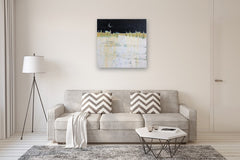 Original art for sale at UGallery.com | Crescent Moon by Pat Forbes | $1,800 | acrylic painting | 36' h x 36' w | thumbnail 5