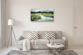 Original art for sale at UGallery.com | Time and Travel by Ronda Waiksnis | $1,400 | oil painting | 27' h x 48' w | thumbnail 5
